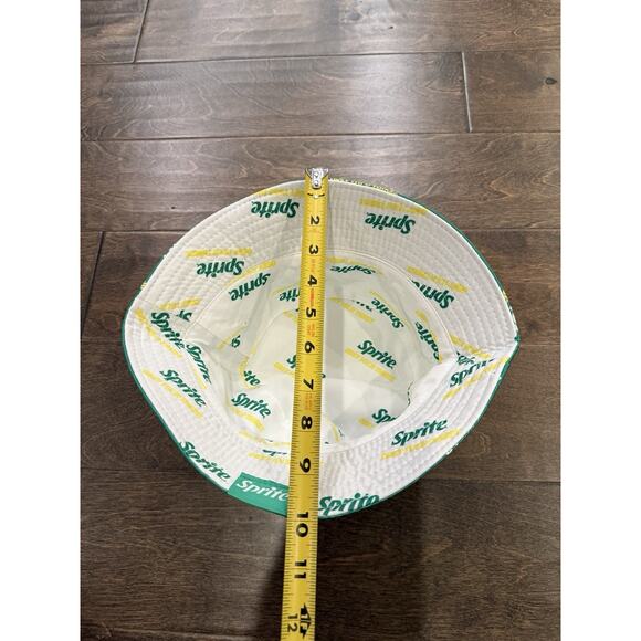 Sprite Unisex Green White All Over Print Bucket Hat Cap One Size Fit Most - Picture 12 of 12